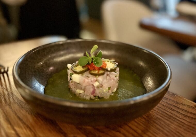 Chicome seabass aguachile