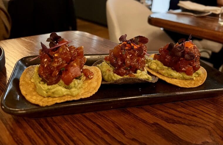 Chicome tuna tostadas