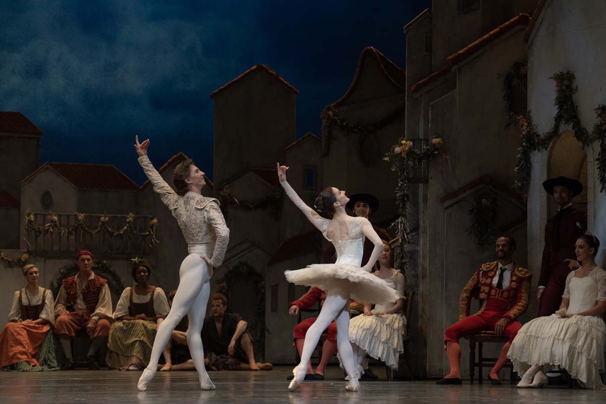 Marianela Nunez and Vadim Muntagirov in Don Quxiote photograph by Andrej Uspenski