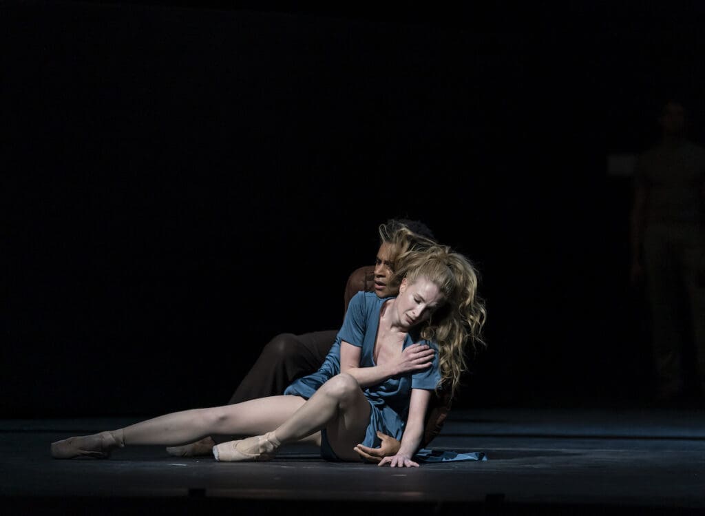 The Cellist_The Royal Ballet, ROH Covent Garden,Choreography: Cathy Marston ,The Cellist; Lauren Cuthbertson, The Conductor; Matthew Ball,The Instrument; Marcelino SambeScenario; Cathy Marston and Edward Kemp,Music;Philip Feeney,Designer;Hildegard