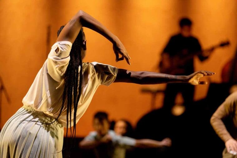 Rambert dancer Naya Lovell in Ben Duke's Goat photography Camilla Greenwell