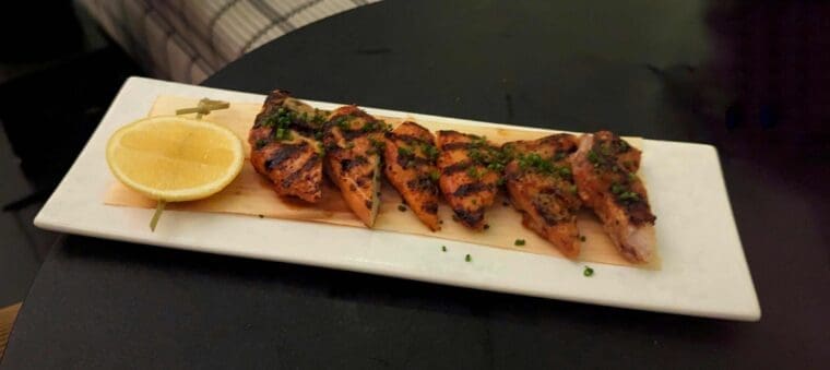 Grilled baby chicken