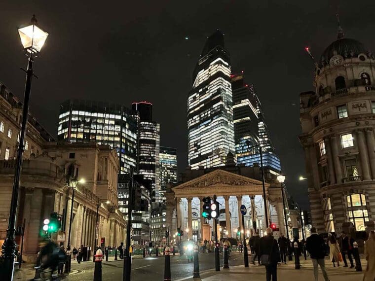 City of London Christmas buildings
