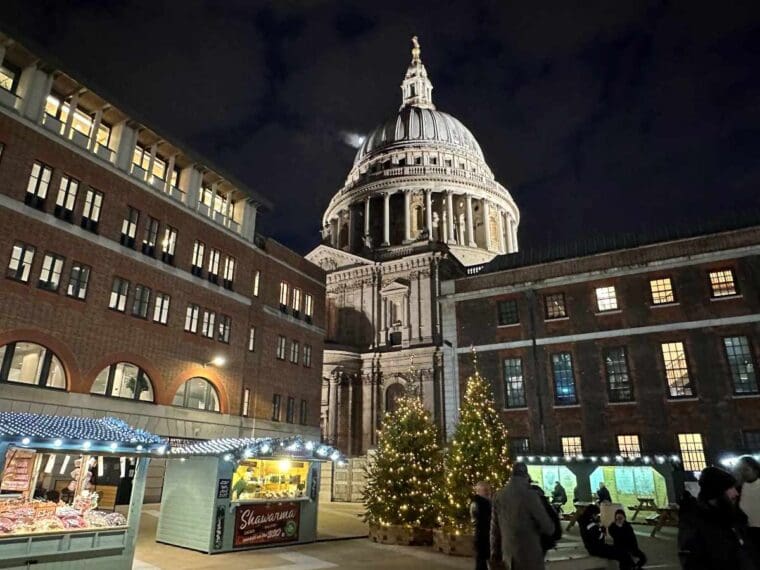 City of London Christmas market Paternoster Square
