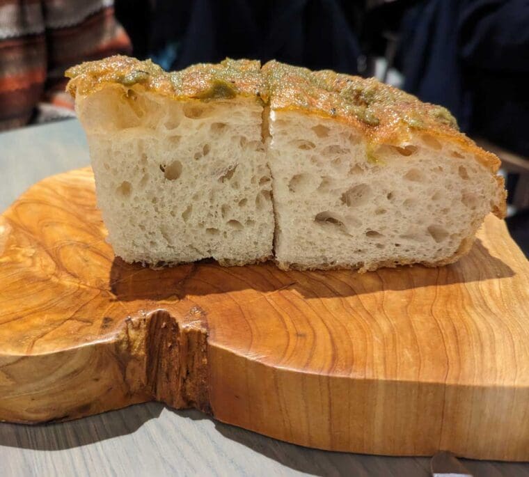 Foccaccia at Notto Covent Garden