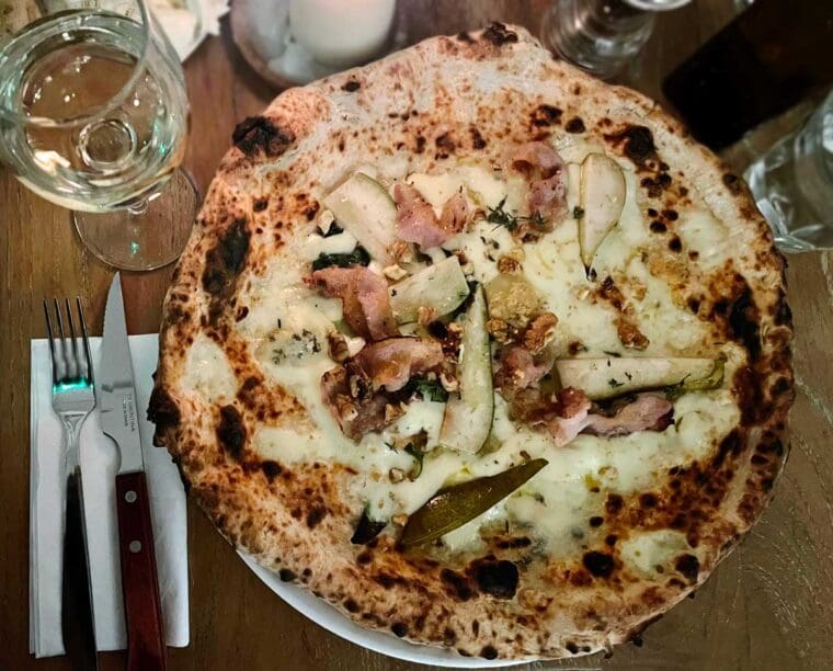 Rudy's Guianciale and Pear Pizza