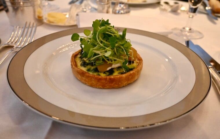 The Watercress, Pear, and Goat's Curd Tart