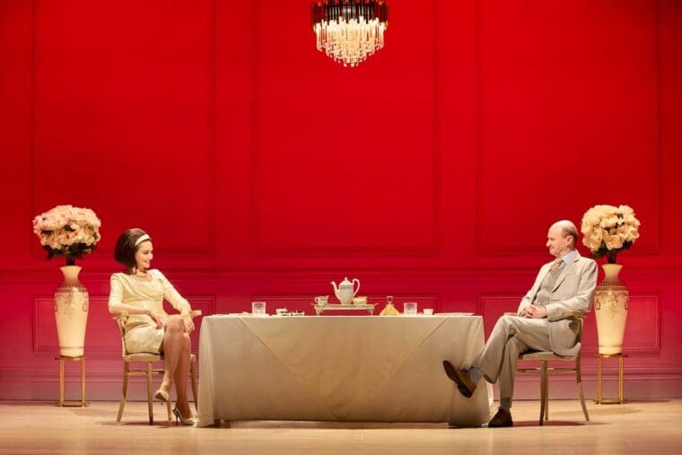 The Motive and the Cue at the Noël Coward Theatre by Jack Thorne A National Theatre and Neal Street Productions co-production Production team Director Sam Mendes Set Designer Es Devlin Costume Designer Katrina Lindsay Lighting Designer Jon Clark Composer Benjamin Kwasi Burrell Sound Designer Paul Arditti Casting Alastair Coomer CDG Casting Naomi Downham West End Director Zoé Ford Burnett Asociate Director Yasmin Hafesji Associate Set Designer Amalie White Associate Lighting Designer Ben Jacobs Associate Lighting Designer George Lumkin Dialect Coach Charmian Hoare Cast Rebecca Collingwood Allan Corduner Elena Delia Ryan Ellsworth Mark Extance Johnny Flynn Mark Gatiss Daniel Krikler Shaun Yusuf McKee Tuppence Middleton Luke Norris Huw Parmenter Stephanie Siadatan Adam Sina David Tarkenter Kate Tydman Laurence Ubong Williams Sarah Woodward