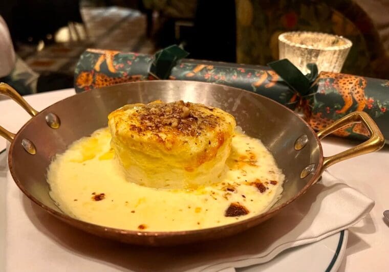 Twice-baked Stilton and Walnut Cheese Soufflé