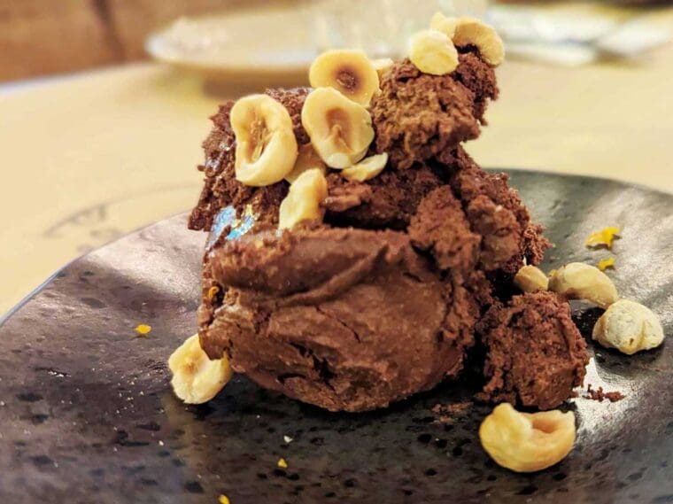Chocolate Mousse with Hazelnuts - Prawn on the Lawn