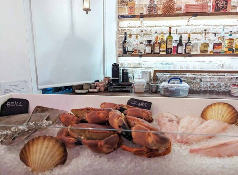 Fish on the counter - Prawn on the Lawn