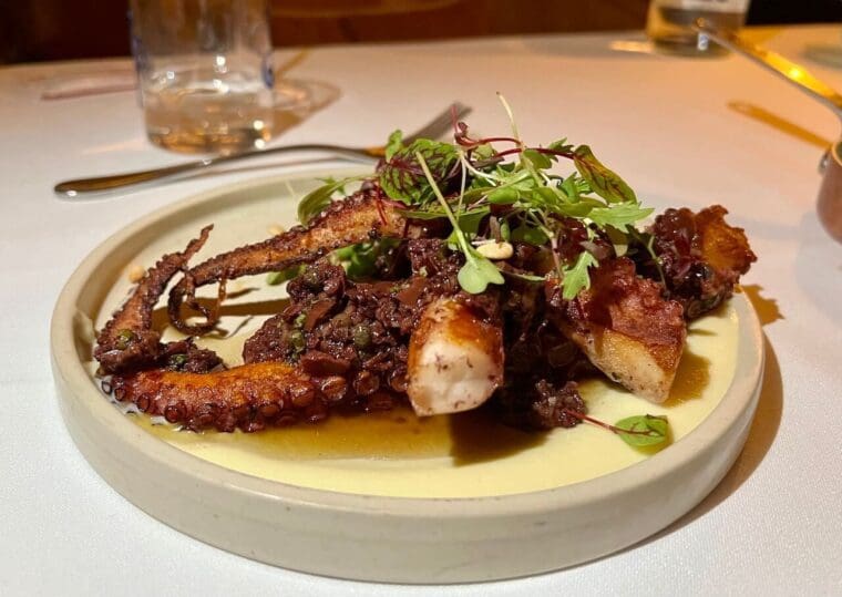 Grilled octopus