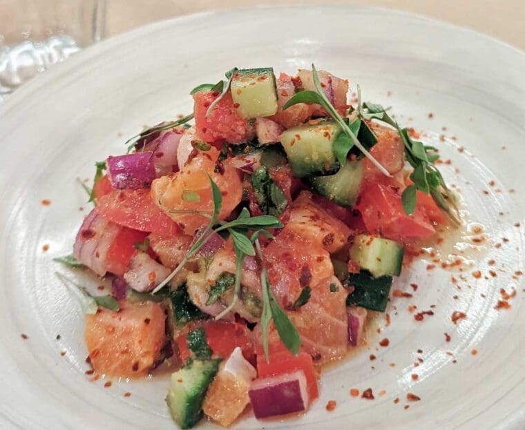Salmon Ceviche - Prawn on the Lawn