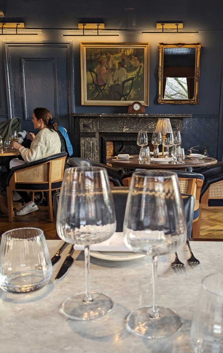 Interior of Bistro Bleu