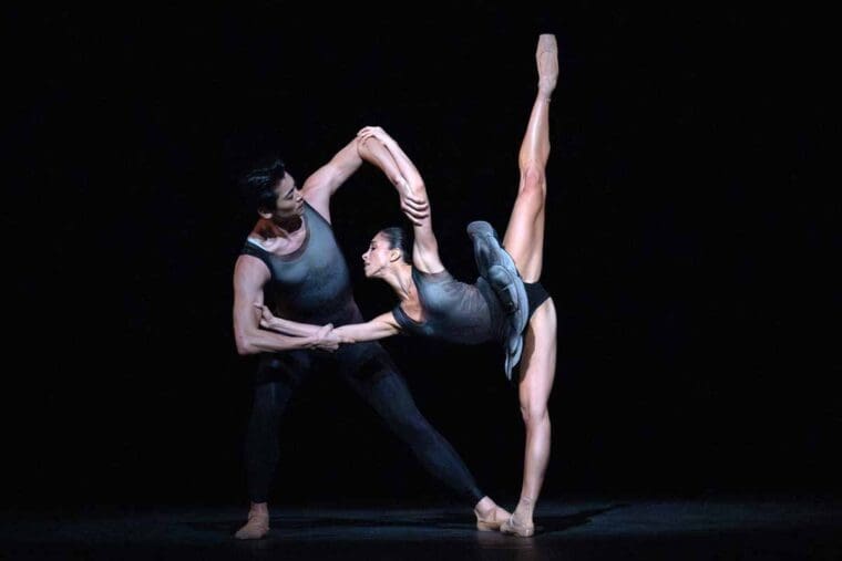 Royal Ballet Ryoichi Hirano, Yasmine Naghdi, Gemma Bond's Boundless ©2024 ROH. Ph Andrej Uspenski