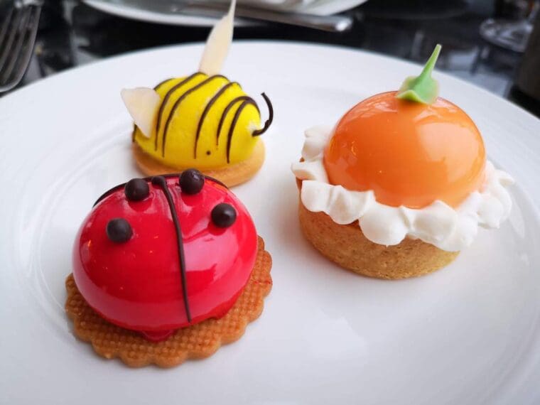 Shard afternoon tea cakes