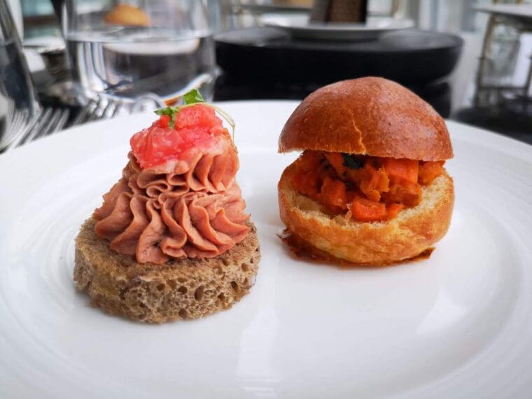 Shard afternoon tea savouries