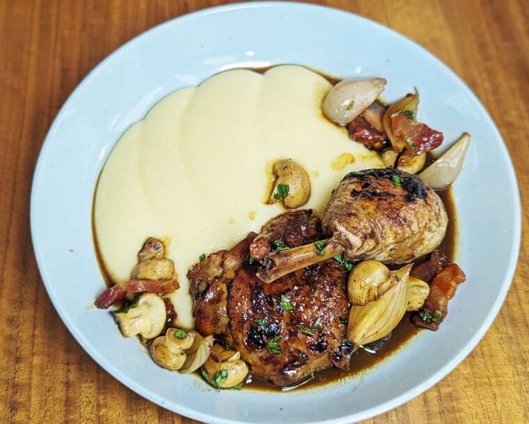 Coq-au-vin-Blanc---Trivet restaurant