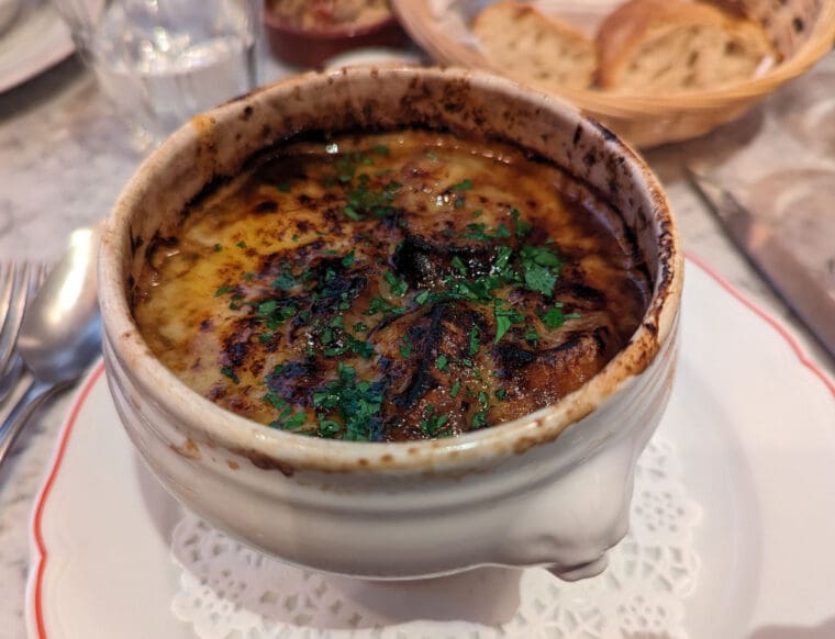 French Onion Soup at Josephine Bouchon
