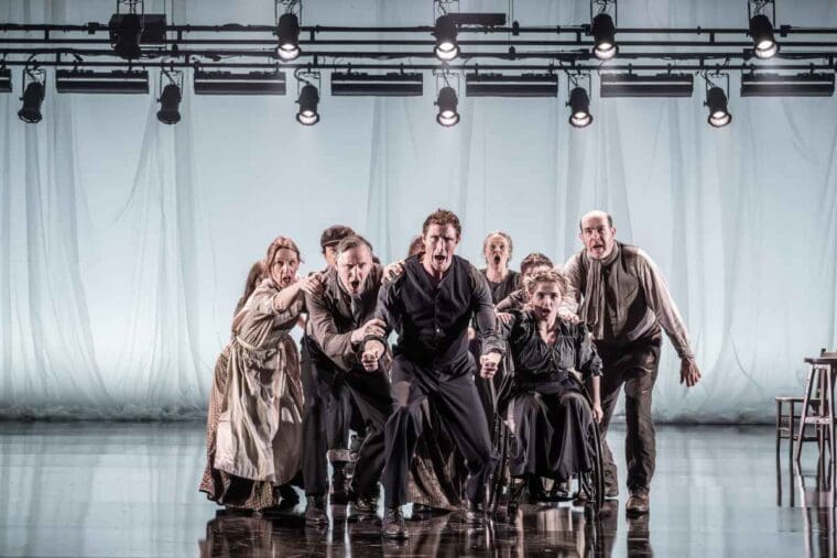 London Tide cast at the National Theatre (c) Marc Brenner 9579