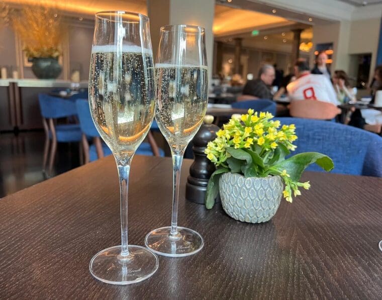 The Montagu Kitchen prosecco to start
