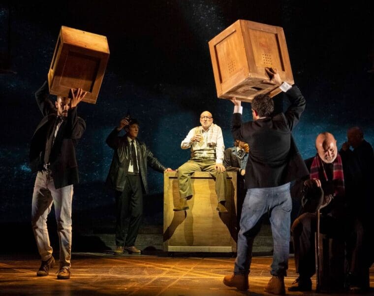 Cast of Boys from the Blackstuff at the National Theatre (c) Alastair Muir