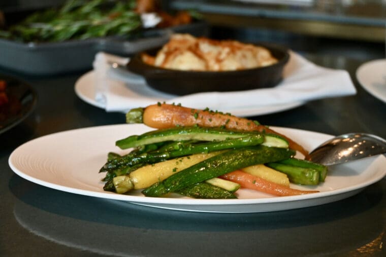 Mixed vegetables at Whitcombs, the Londoner