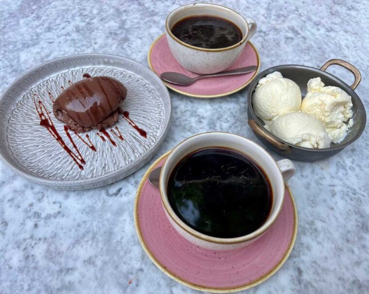 Desserts and coffee at Sonya - Fulham