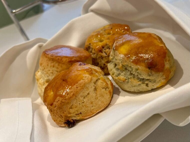 Conrad St James afternoon tea scones