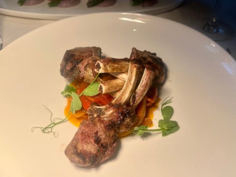 Lamb chops Paper Moon at The OWO