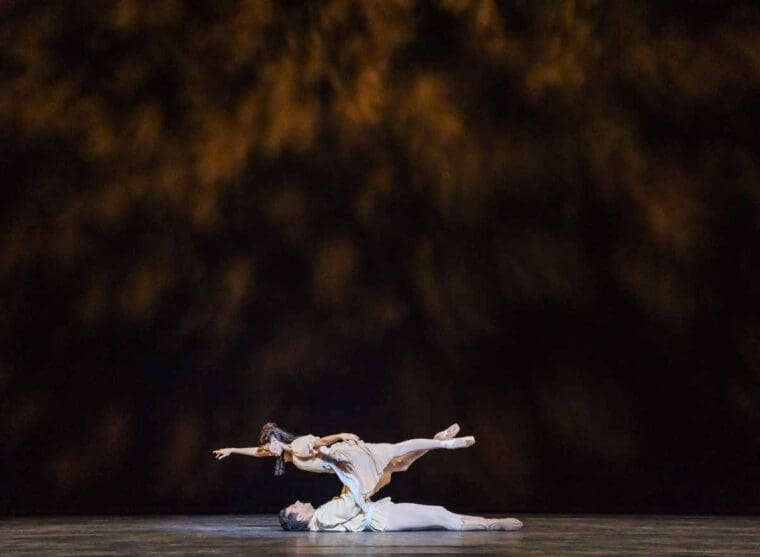 A scene from The Dream, Short Works and Rhapsody, part of Frederick Ashton Celebrated by The Royal Ballet @ Royal Opera House
(Opening 07-06-2024)
&copy;Tristram Kenton 