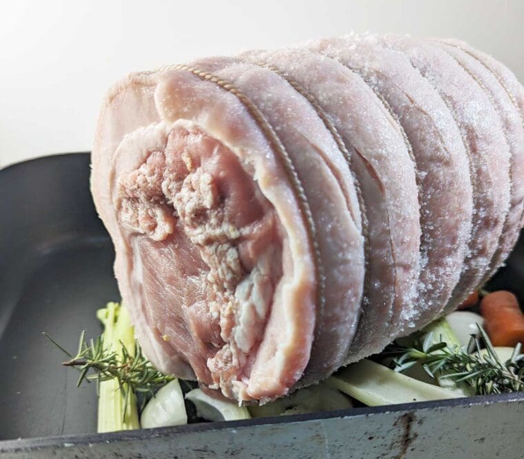 Porchetta joint ready to roast