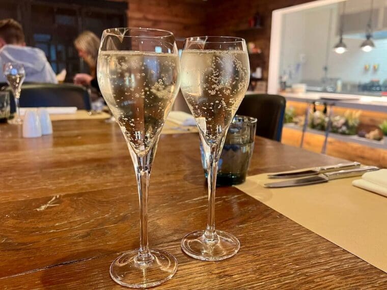 Prosecco glasses