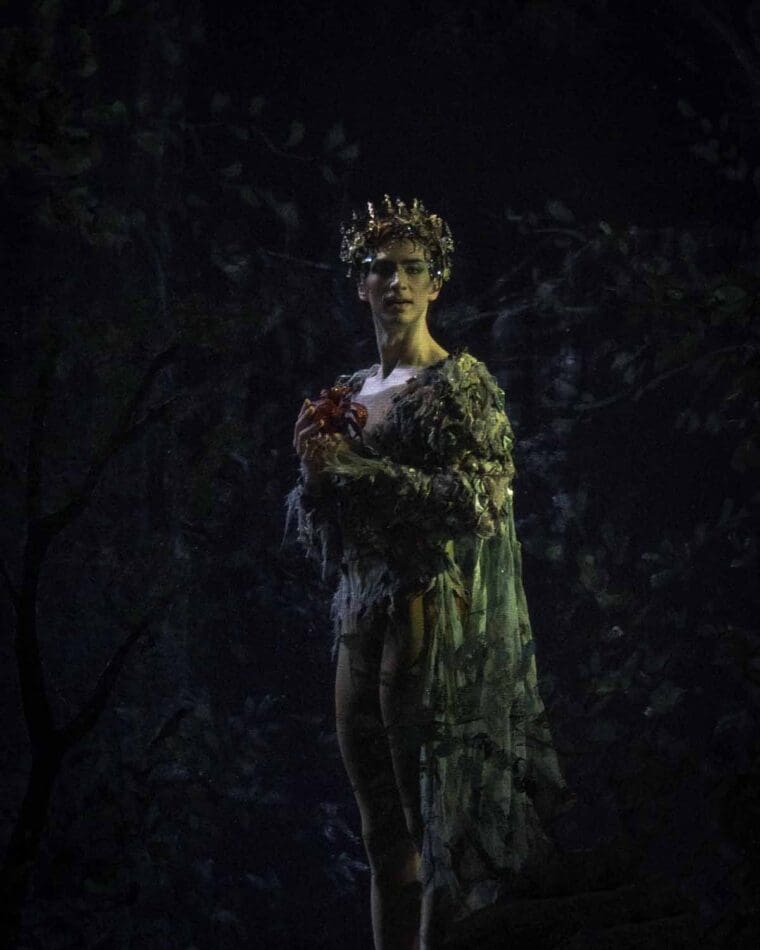 Vadim Muntagirov (Oberon) in The Dream, The Royal Ballet &copy;2024 ROH. Ph Andrej UspenskiVadim Muntagirov (Oberon) in The Dream, The Royal Ballet &copy;2024 ROH. Ph Andrej Uspenski