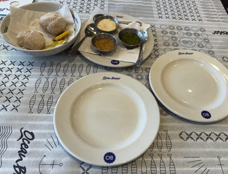 Ocean Basket bread & sauces