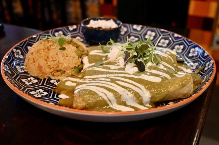 El Cenote vegetable enchilada