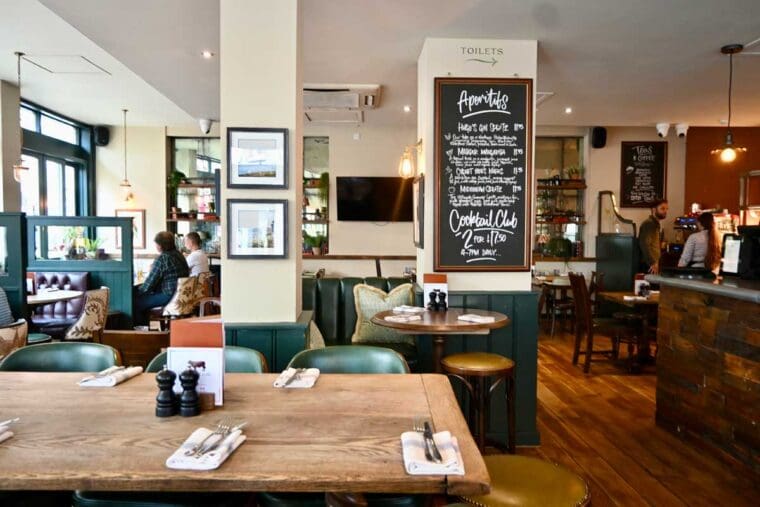Interior of the Brown Cow Pub, Fulham