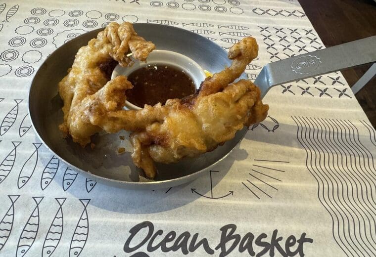 Ocean Basket soft shell crabs