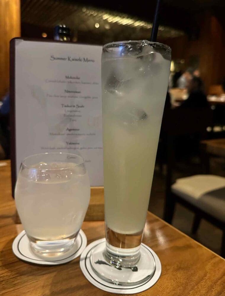Umu summer menu cocktails