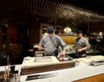 Umu summer menu interior with chef at work