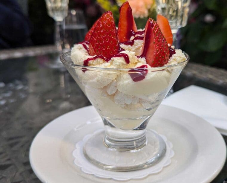 Eton Mess at The Lanson Terrace, Royal Horseguards Hotel
