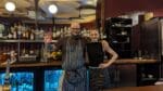 Staff at the Bar at the Anchor and Hope pub