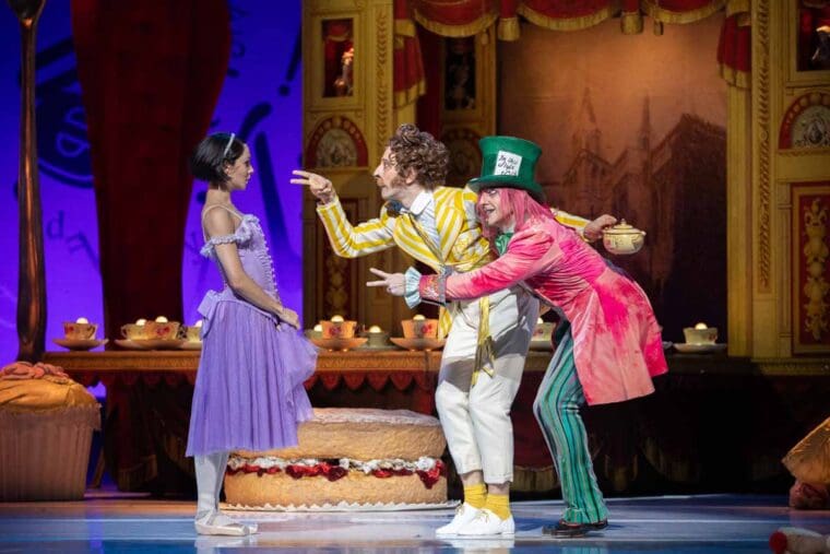 Francesca Hayward Valentino Zucchetti and Steven McRae in Alices Adventures in Wonderland photo by Alice Pennefather