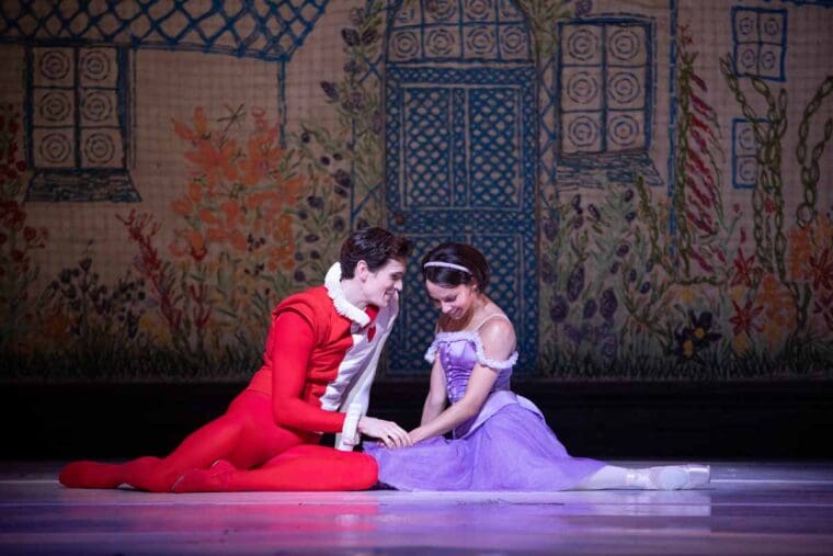 Francesca Hayward and William Bracewell in Alices Adventures in Wonderland photo by Alice Pennefather 2024