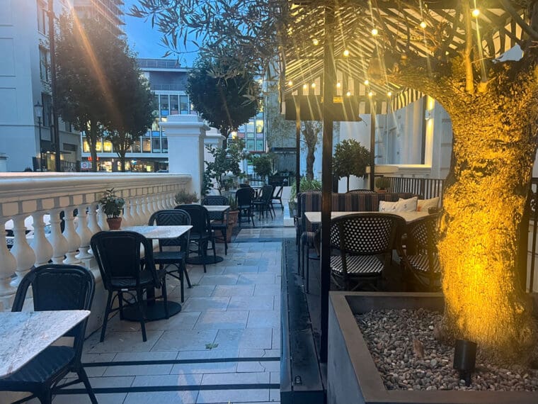 The Terrace at Night - The Laslett