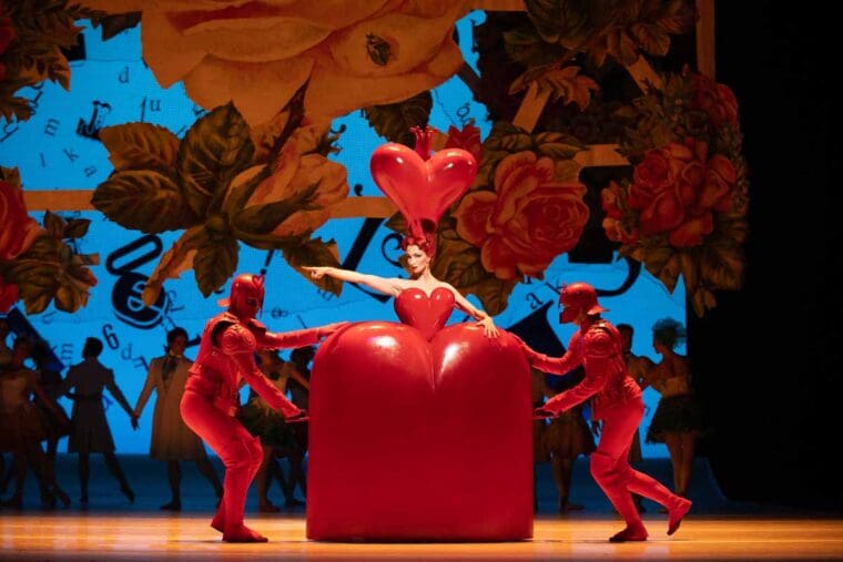 Lauren Cuthbertson as The Queen of Hearts in Alices Adventures in Wonderland photo by Alice Pennefather 2024
