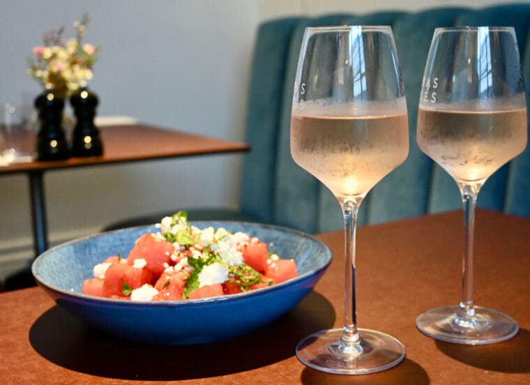 Watermelon Salad at the Laslett
