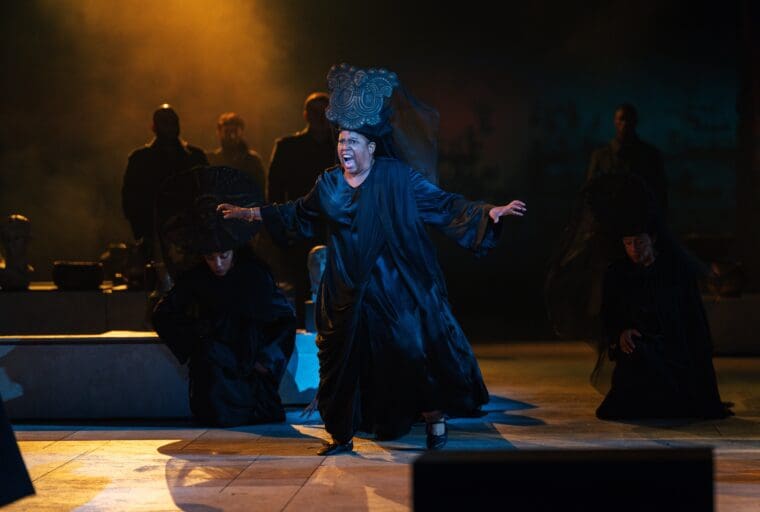  Volumnia - Coriolanus’ mother, played by Pamela Nomvete in Coriolanus at the National Theatre