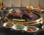 Picture of the cooked items which are all part of the chefs feast at Korean Grill Kensington