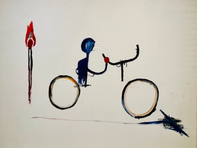 Moco Jean-Michel Basquiat Untitled (Bicyclist)
